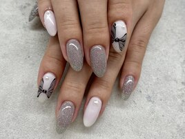 【前田】フレンチガーリーネイル