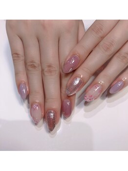 クリスタルネイルサロン(Crystal Nail)/紫陽花ネイル
