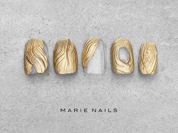 マリーネイルズ 表参道店(MARIE NAILS)/¥7,000 ミラー ニュアンス 1205b