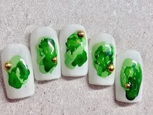 チェリーズネイル(Cherrys Nail)/グリーン ニュアンスネイル