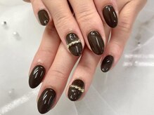 ネイルネージュ 錦糸町(Nail Neige)/秋色ワンカラー/パーツ別
