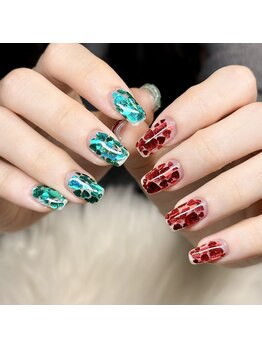 マイオティック ネイル(miotic nail)/ハートホロ埋め尽くし