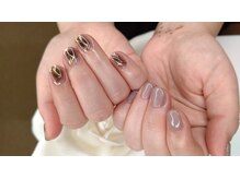 キープ ネイルサロン(KEEP)/チーク&ミラーアート♪