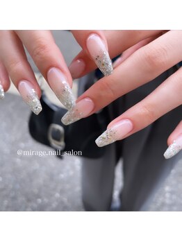 キラキラ ラメグラデーション