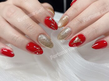 フォルトゥーナ 神田(Fortuna)/クリスマスネイル¥9980