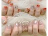 【指先が綺麗に見える♪】ラメグラデーションネイル￥6,000 《初回オフ無料》