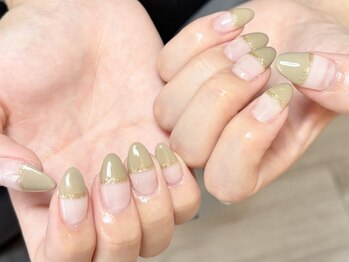 ツインネイル 名古屋駅店(twin.nail)/ストレートフレンチネイル