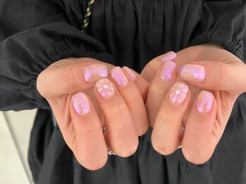 シェリーラメール 原宿店(cherie la mer)/クリアぷっくりフラワー