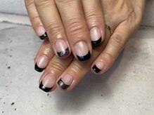 ヘアーアンドネイル ルシア(Hair&Nail Lucia)/黒フレンチネイル！