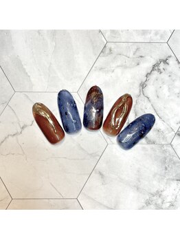 ニュアンスマーブルネイル