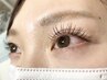 【メイクが時短に】オフ込みフラットラッシュ100本+眉毛ワックス[6週間以内]