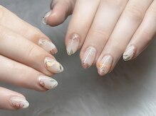ネイルズバー 新宿店(Nails Bar)/押し花シフォンネイル