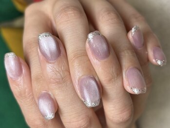 ユープラス(YU+)/ラメフレンチネイル