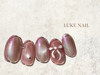 ルークネイル 恵比寿店(LUKE NAIL)/マグネットオーロラリボン