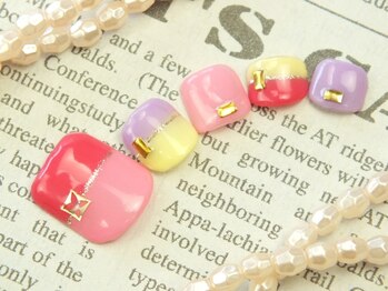 エムネイル(M Nail)/フット(バイカラー)