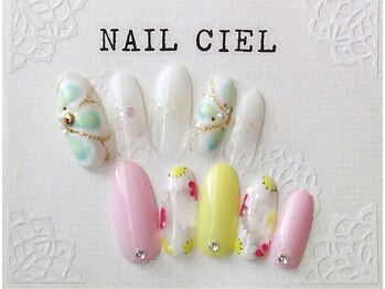 ネイル シエル(nail ciel)/[3]アート付定額コース◆￥6300