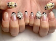 プチ ブラン(Petit BLANC)/チェックネイル