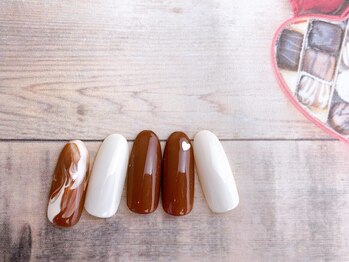 ネイルサロン&スクール ジーナ(GINA)/2月シンプルナチュラルカラー