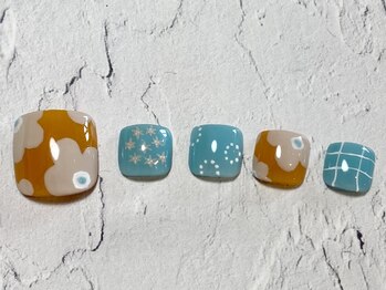 北欧フットネイル♪