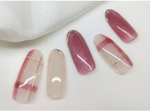 スピードネイル アンド アイ 宮交シティ店/#121【チェック柄×マグネット】