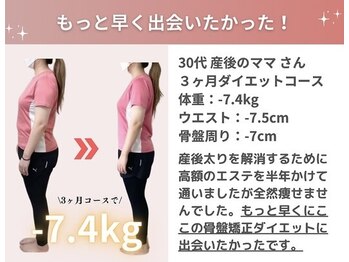 整体院飛翔　那覇院/＼産後3ヶ月ダイエットの成果／
