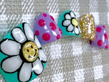 ビービーネイル(BB)/スマイルフラワーネイル(^^)/