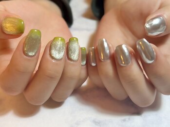 クラッシー(Classy)/ちぐはくキラキラお派手ネイル☆