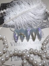 エレガ(ELEGA)/手書きフラワーネイル