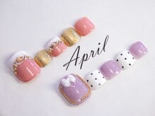 エイプリルプラス(April plus)/FOOT　ガーリーネイル