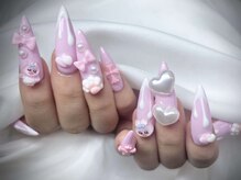 ルビーネイル 名古屋駅桜通口店(RUBY NAIL)/10本長さ出し10本アート付け放題