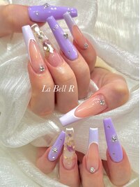 全おまかせで春ネイル