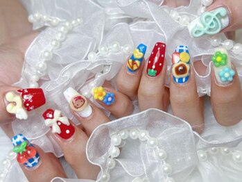 アビス(Abyss)の写真/1級ネイリスト在籍◆拘りアートで"魅せる"指先を叶えます*ガーリー/ゴテゴテ/y2k/ダークなdesignは当店へ