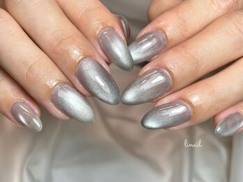 リネイル(linail.)の写真/仕事終わりでも通えるサロン♪シンプル・綺麗なオフィスネイルで、手元をさりげなく華やかに!