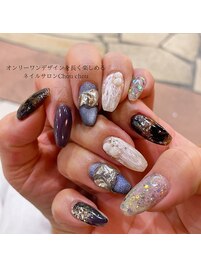 盛りだくさんニュアンスネイル