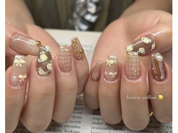 エラ(era)/ブラウン　ガーリーネイル