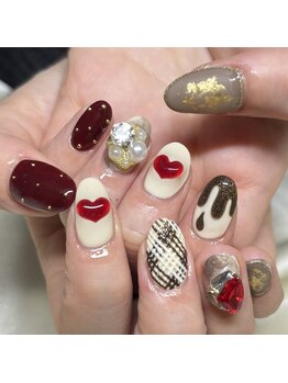 ソラール(SOLAR)/バレンタイン☆チョコネイル