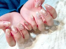 サニーデイズ ネイルアンドビューティー 曙橋店(SunnyDays Nail&Beauty)/クリアマグ×リボン