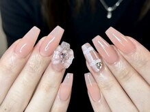 ウサギネイル 新大久保店(usagi nail)/ピンクネイル