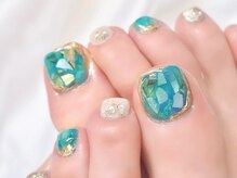 キラネイル アンド アイラッシュ by World Beauty(KIRA)/ターコイズフットネイル