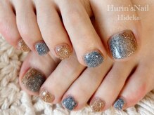 ヒューリンズネイル(Hurin’s Nail)の雰囲気（#フラッシュネイル#フットネイル#キラキラネイル）