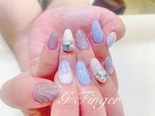 ジーフィンガー 大井町店(G Finger)/マーメイド&水面ネイル♪