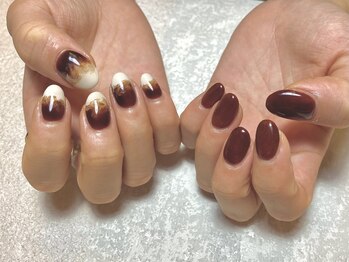 ルア(lua.)/カフェラテネイル*free design