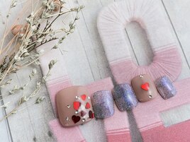 上品バレンタインネイル