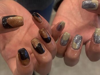アイネイルズ 天神今泉店(I-nails)/【yuka.t】個性派ニュアンス
