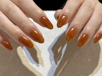 ネイルズ ララ(nails Lala)/オレンジブラウン