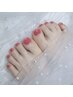 【フット】おしゃれは足元から☆角質ケア＋ワンカラー 9000円