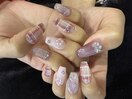 ちゅるんチェックネイル【彩音】