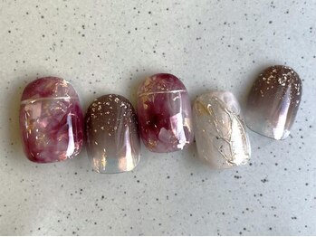 アイネイルズ 池袋店(I-nails)/奥行きボルドーニュアンス