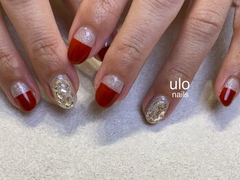 ウロネイルズ(ulo nails)/ホロニュアンスとハーフフレンチ