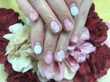 ダブルネイル(Double Nail)/【芝田】お花ネイル